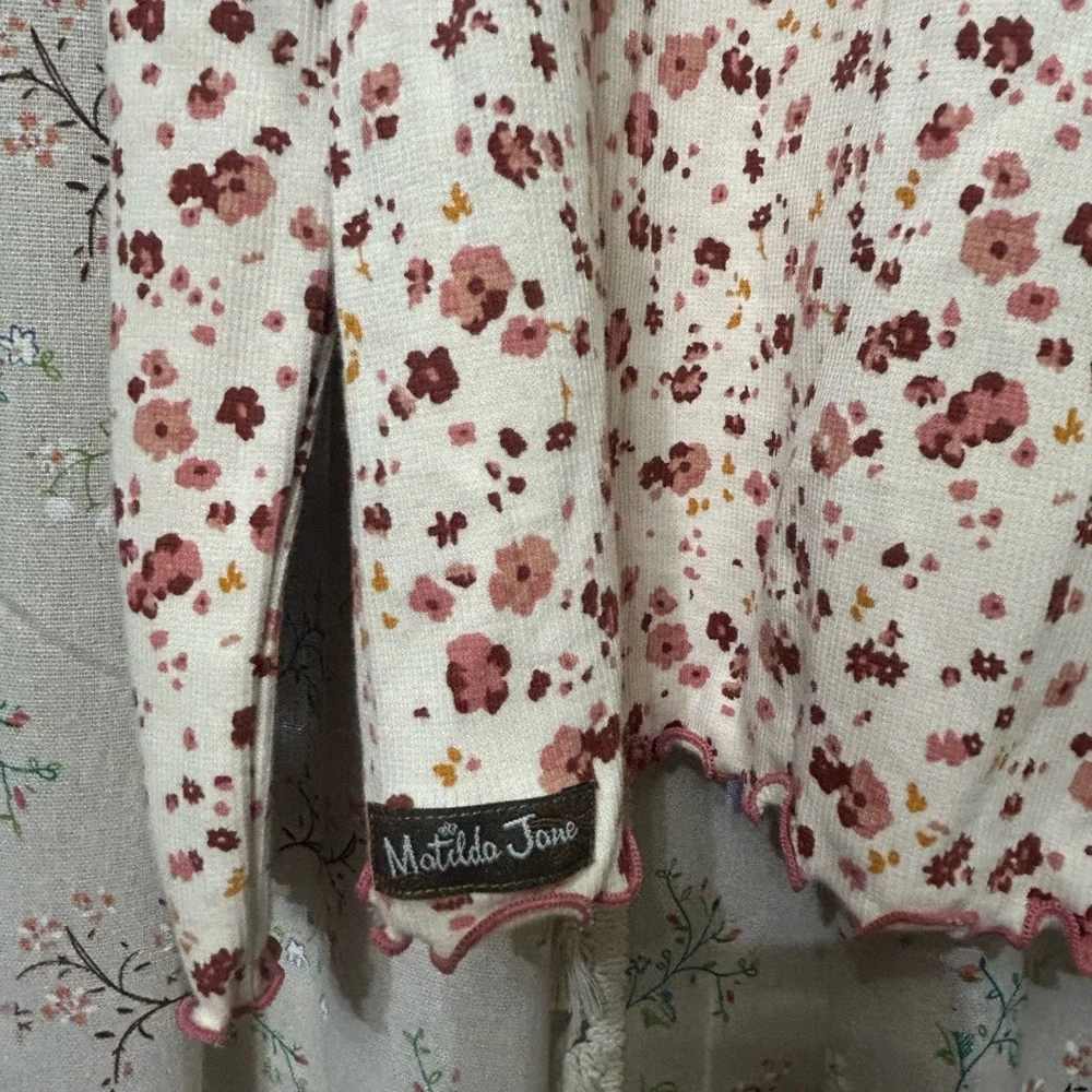 Matilda Jane Just Imagine Arya Micro Cord Jumper Dress & Lettuce Hem Top Set‎ 8